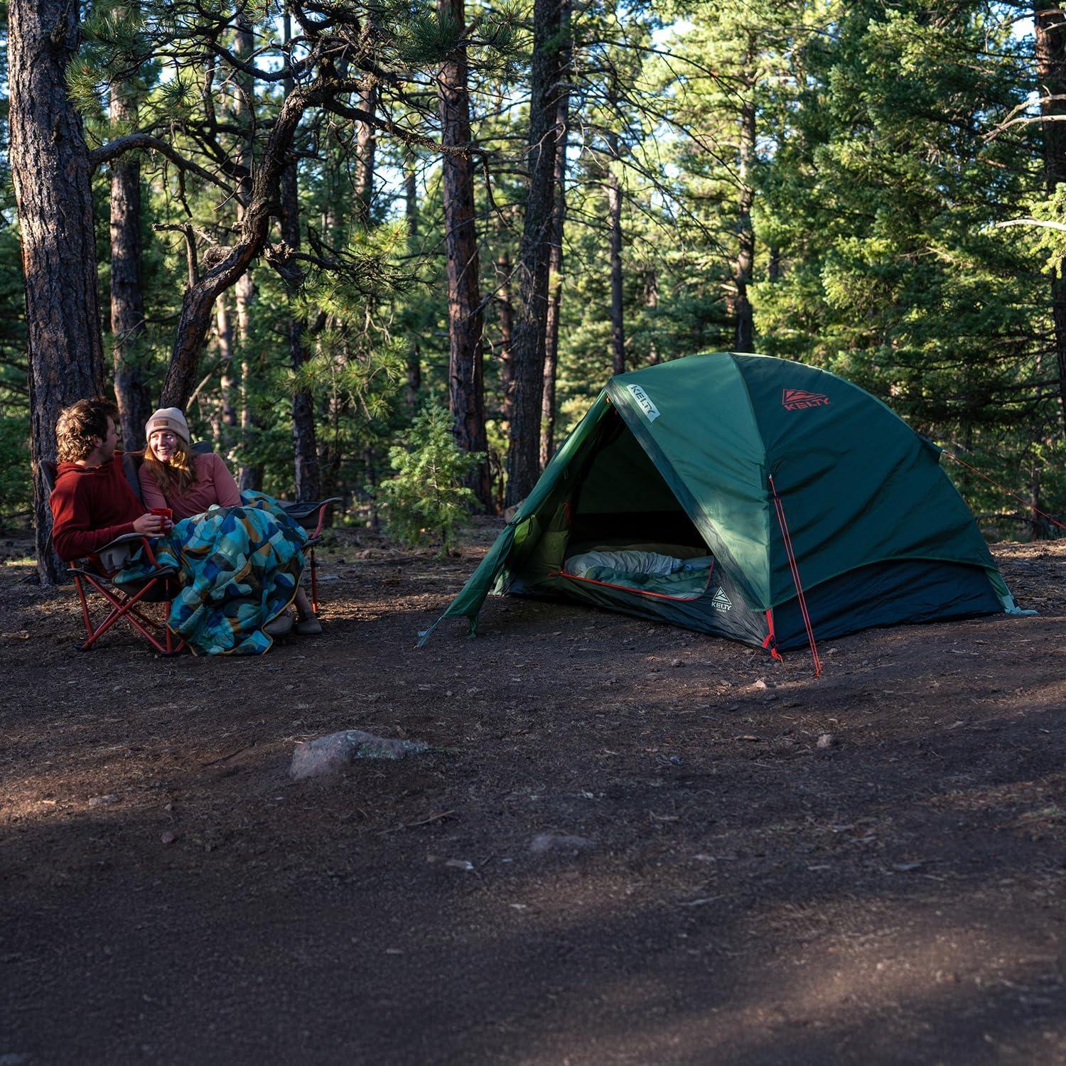 image:imageKelty Wireless Freestanding Camping Tent 2 4 or 6 Person Size Huge Interior and Peak Height Intuitive  Easy to Pitch Color Coded SetupDill  Black Forest