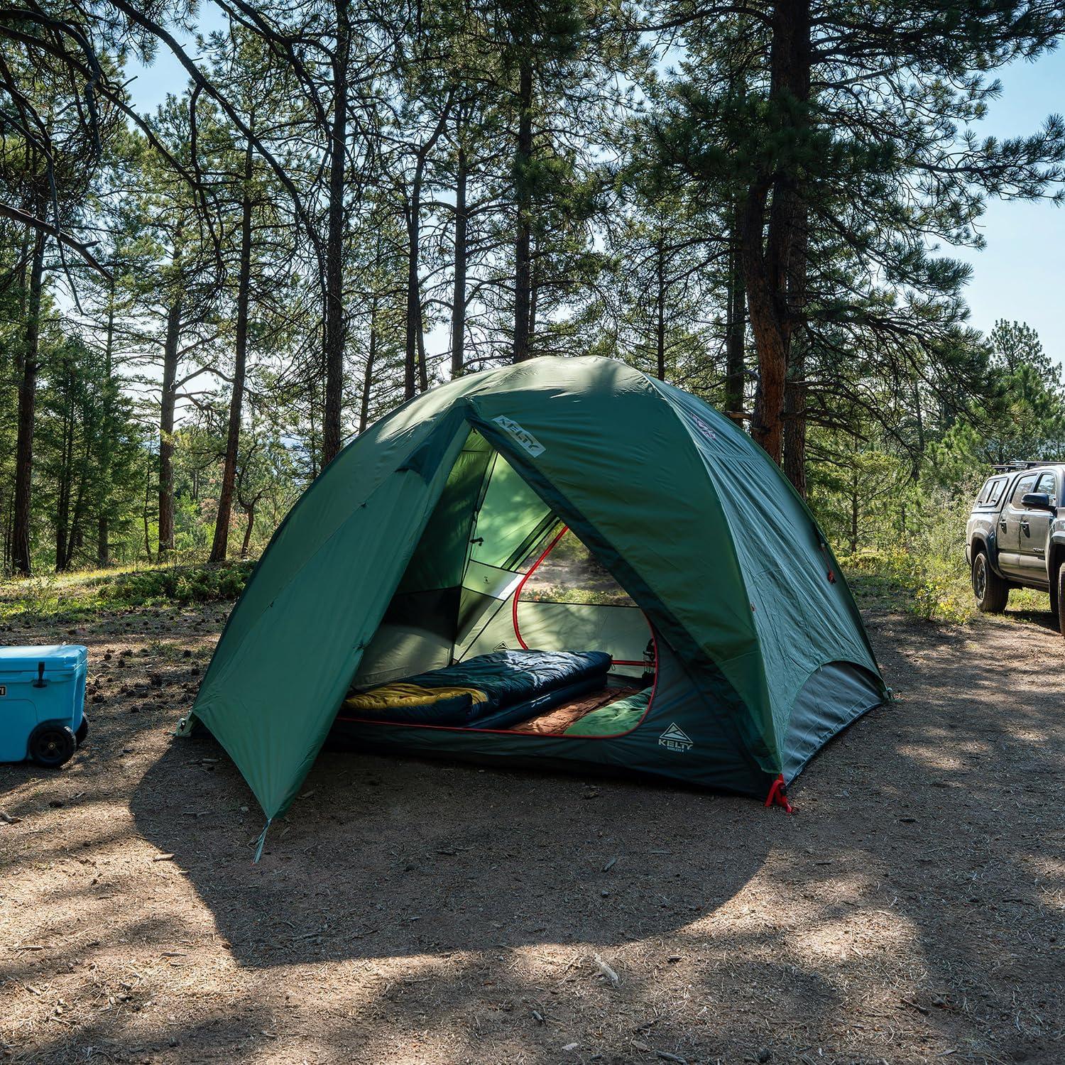 image:imageKelty Wireless Freestanding Camping Tent 2 4 or 6 Person Size Huge Interior and Peak Height Intuitive  Easy to Pitch Color Coded SetupDill  Black Forest