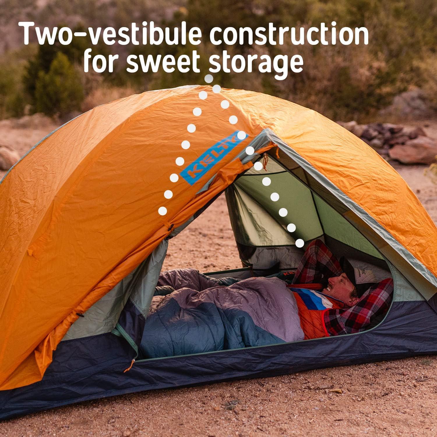 image:imageKelty Wireless Freestanding Camping Tent 2 4 or 6 Person Size Huge Interior and Peak Height Intuitive  Easy to Pitch Color Coded SetupGreen