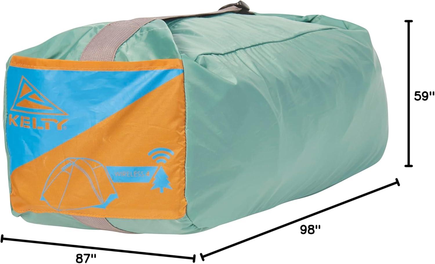 image:imageKelty Wireless Freestanding Camping Tent 2 4 or 6 Person Size Huge Interior and Peak Height Intuitive  Easy to Pitch Color Coded SetupGreen