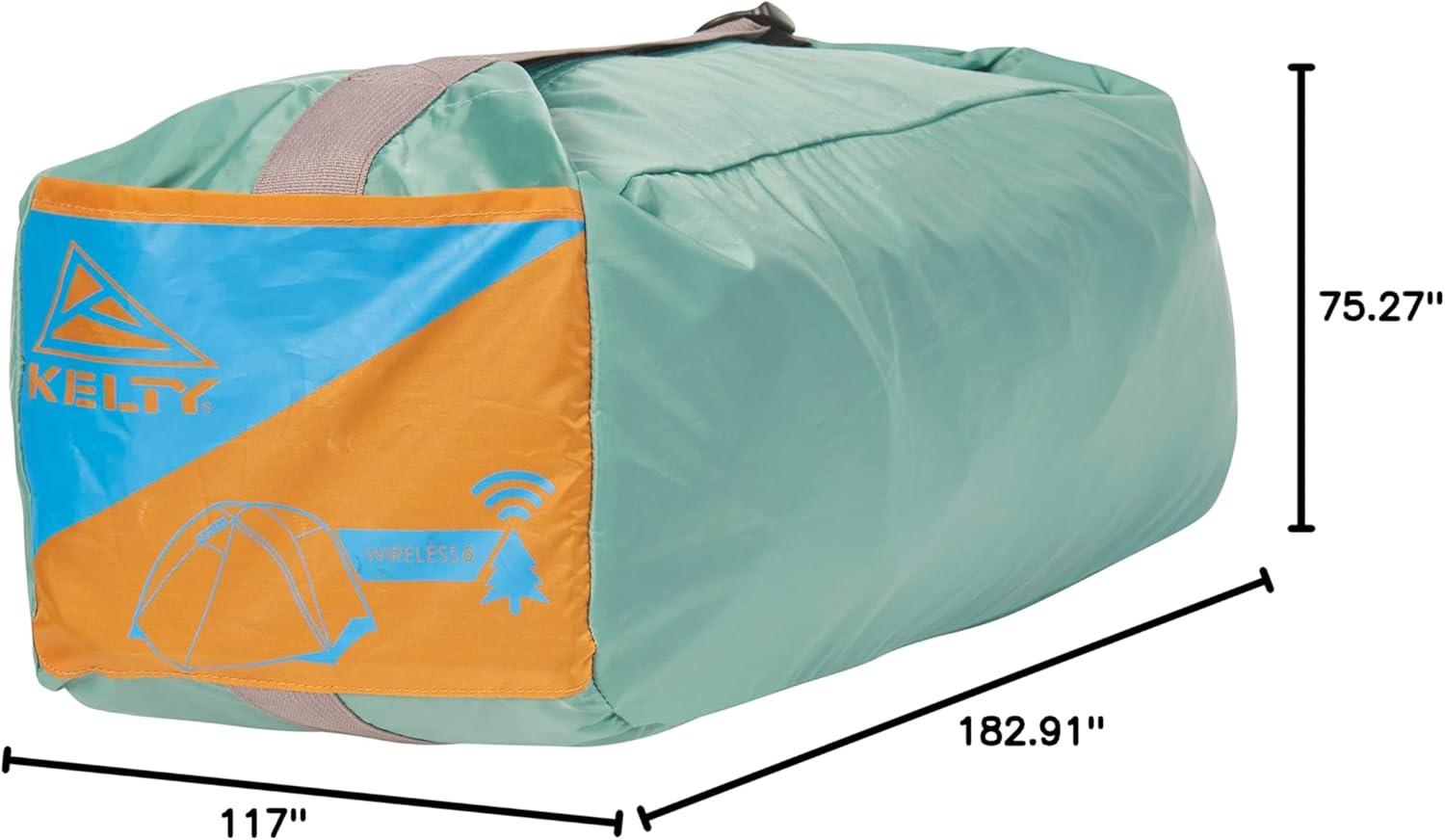 image:imageKelty Wireless Freestanding Camping Tent 2 4 or 6 Person Size Huge Interior and Peak Height Intuitive  Easy to Pitch Color Coded SetupGreen