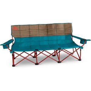 image:imageKelty Lowdown Couch  3 Person Capacity Camping Chair Extra Large and Sturdy Bench for Campsites Soccer Games and Backyard PartiesDeep LakeFallen Rock