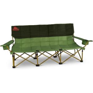 image:imageKelty Lowdown Couch  3 Person Capacity Camping Chair Extra Large and Sturdy Bench for Campsites Soccer Games and Backyard PartiesDill