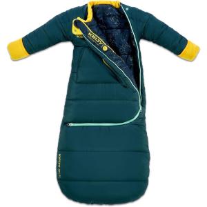 image:imageKelty Space Cadet Infant and Toddler Sized ArmsOut Sleeping Bag 3040F Degree Rated 8M4T FleeceLined Hand CoversMediterranean  30 Degree