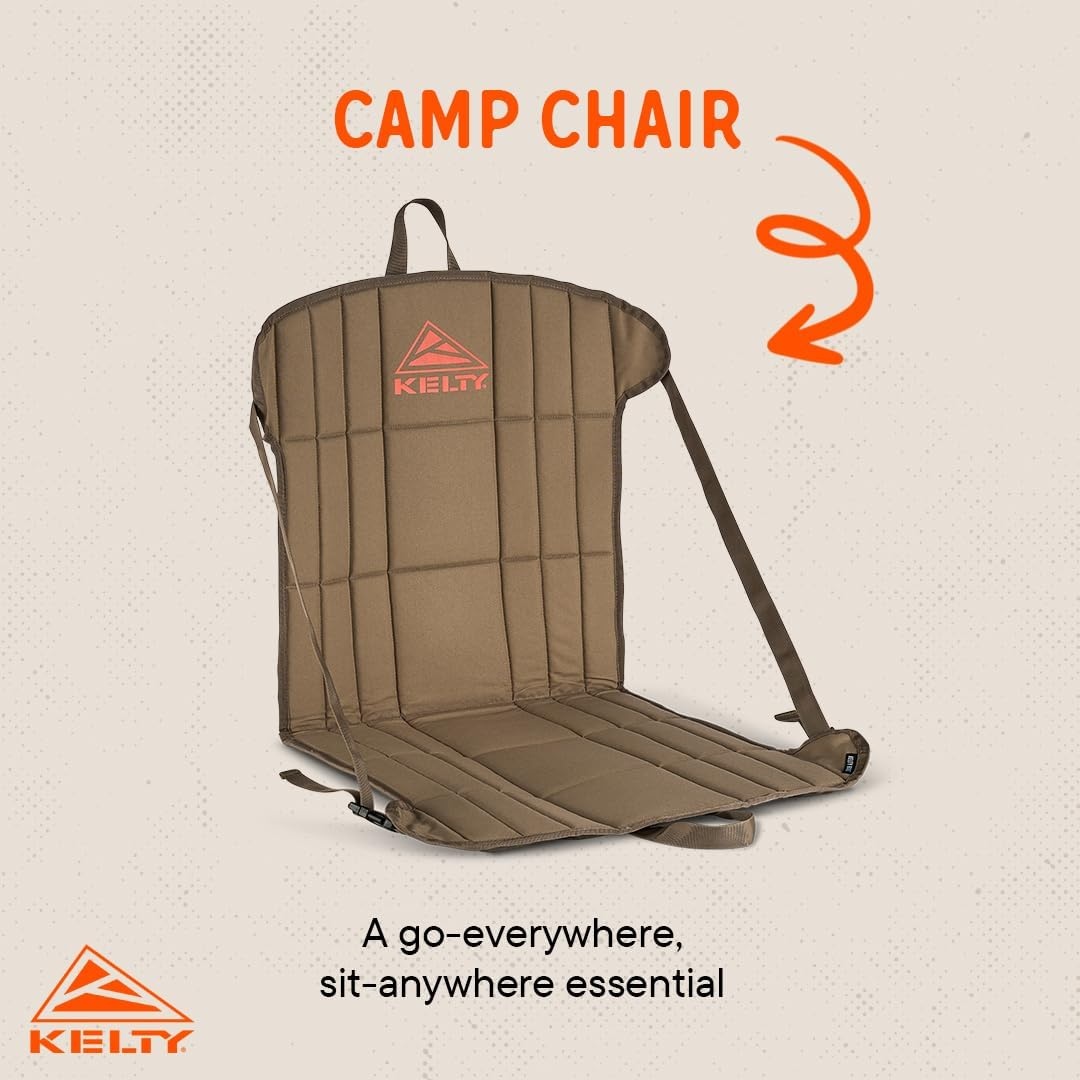 image:imageKelty Camp Chair Adjustable Minimalist Seat for Trail Breaks Stadiums Concerns Closed Cell Foam Padding 12oz Bungee CordBelugaBungee Cord Beluga