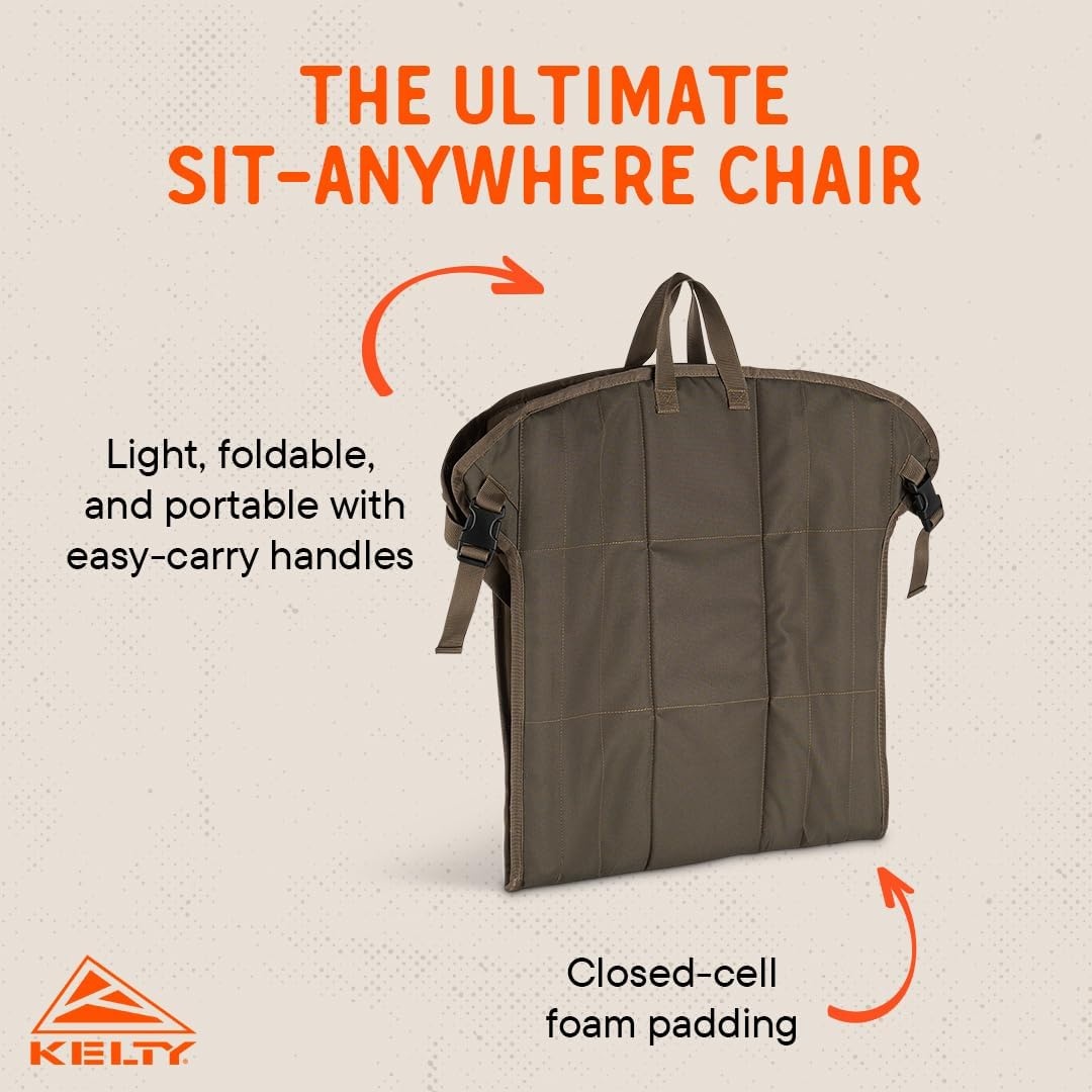 image:imageKelty Camp Chair Adjustable Minimalist Seat for Trail Breaks Stadiums Concerns Closed Cell Foam Padding 12oz Bungee CordBelugaBungee Cord Beluga