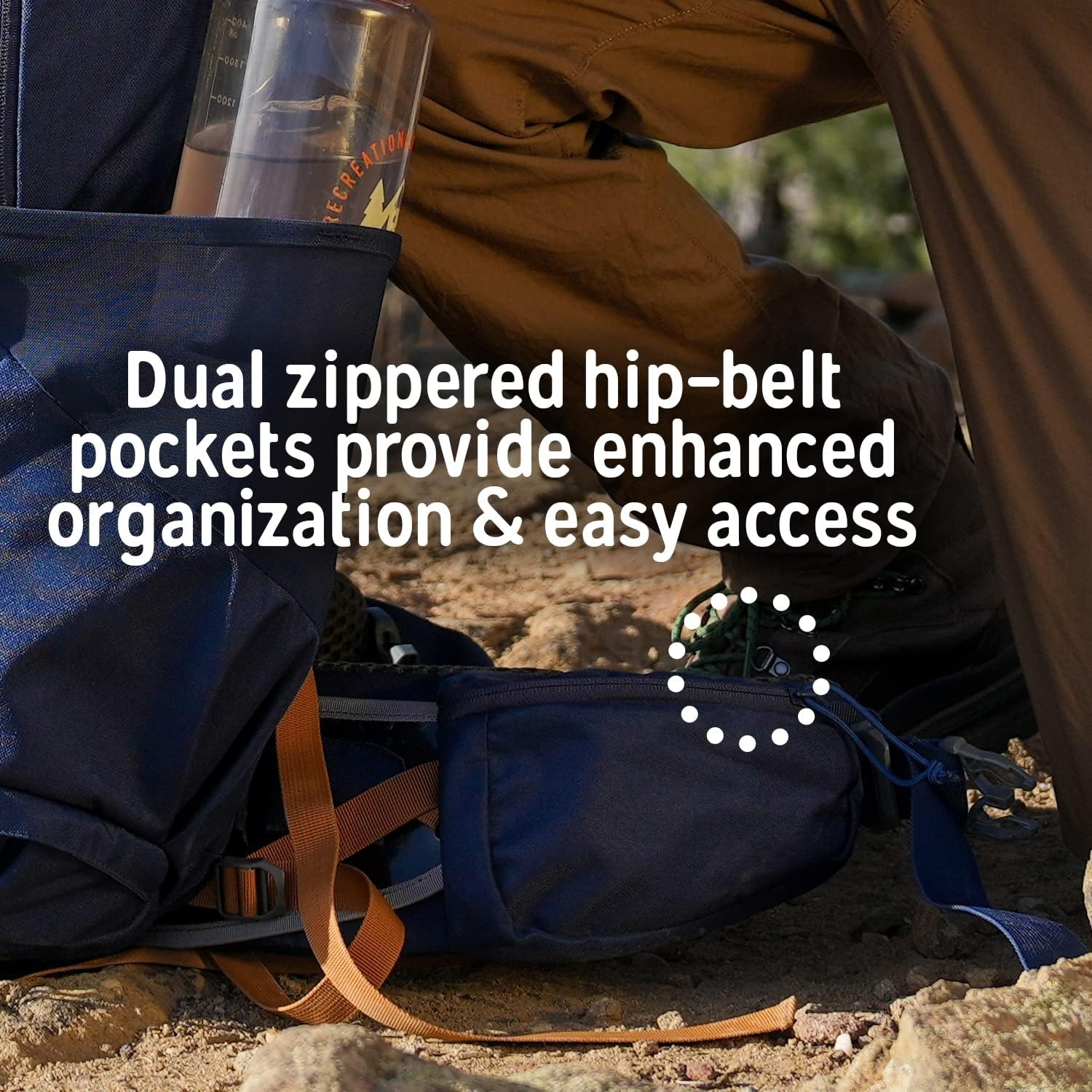 image:imageKelty Glendale Thru Hiking MultiDay Pack Pack Raincover Bundle