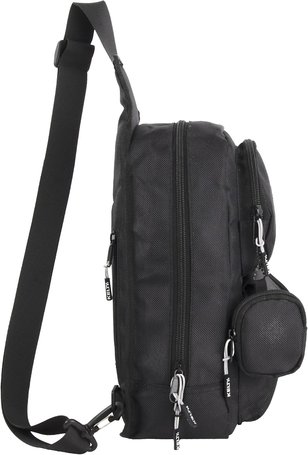 image:imageKelty Sling Crossbody Messenger Shoulder Backpack 825 Liter Capacity with Detachable Keychain Coin PouchBlack