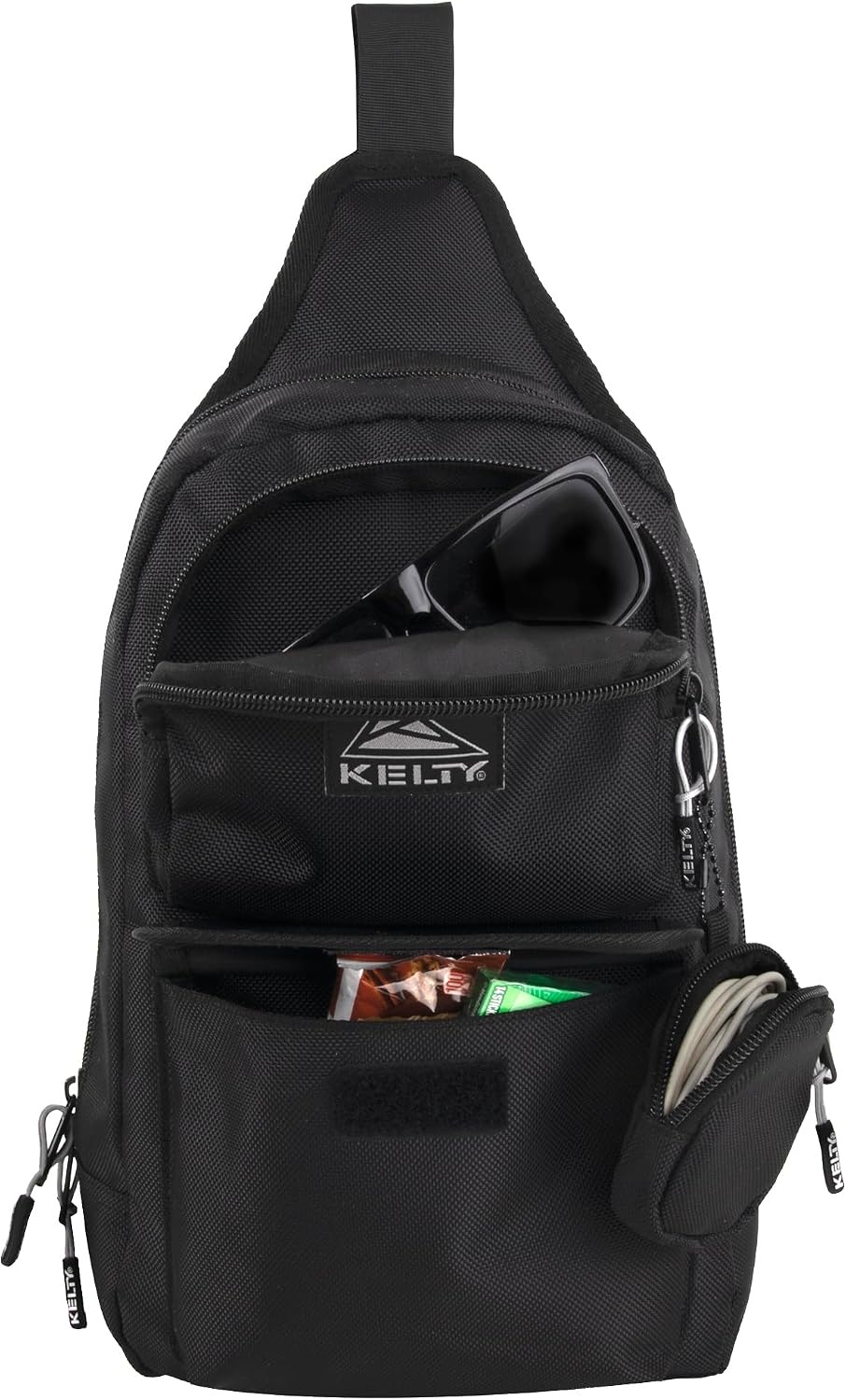 image:imageKelty Sling Crossbody Messenger Shoulder Backpack 825 Liter Capacity with Detachable Keychain Coin PouchBlack