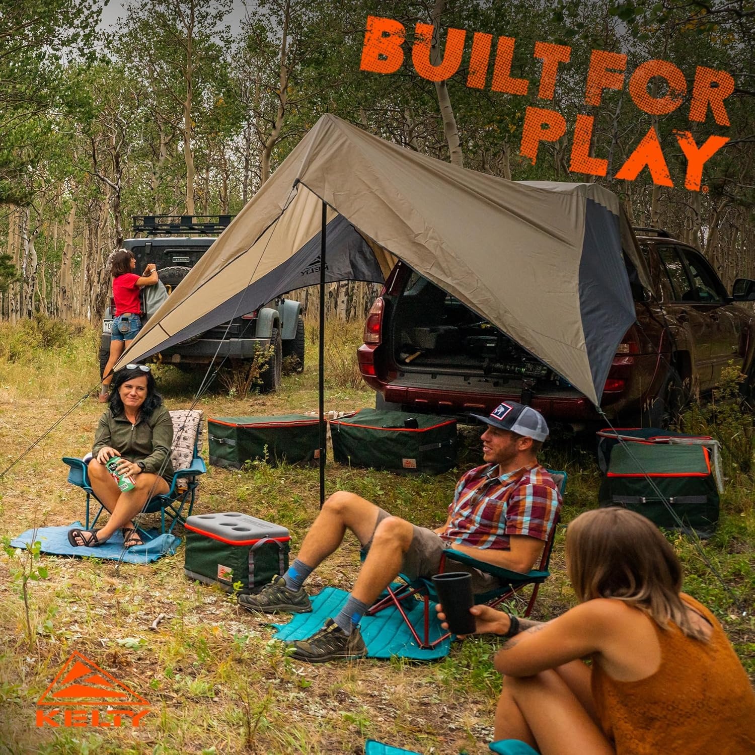 image:imageKelty Waypoint Tarp Car Camping and Tailgating Shelter Universal Vehicle MountElmDark Shadow