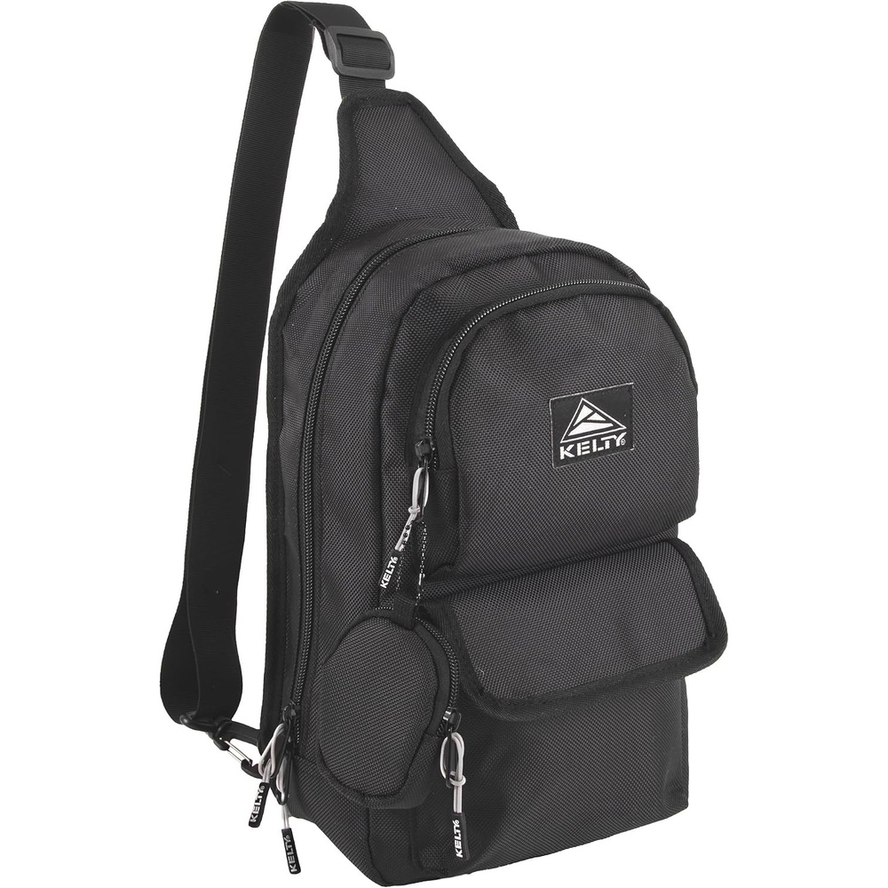 image:imageKelty Sling Crossbody Messenger Shoulder Backpack 825 Liter Capacity with Detachable Keychain Coin PouchBlack